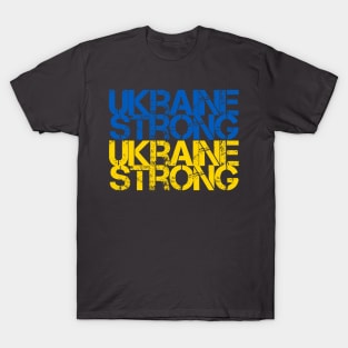 Ukraine Strong Ukrainian Flag T-Shirt